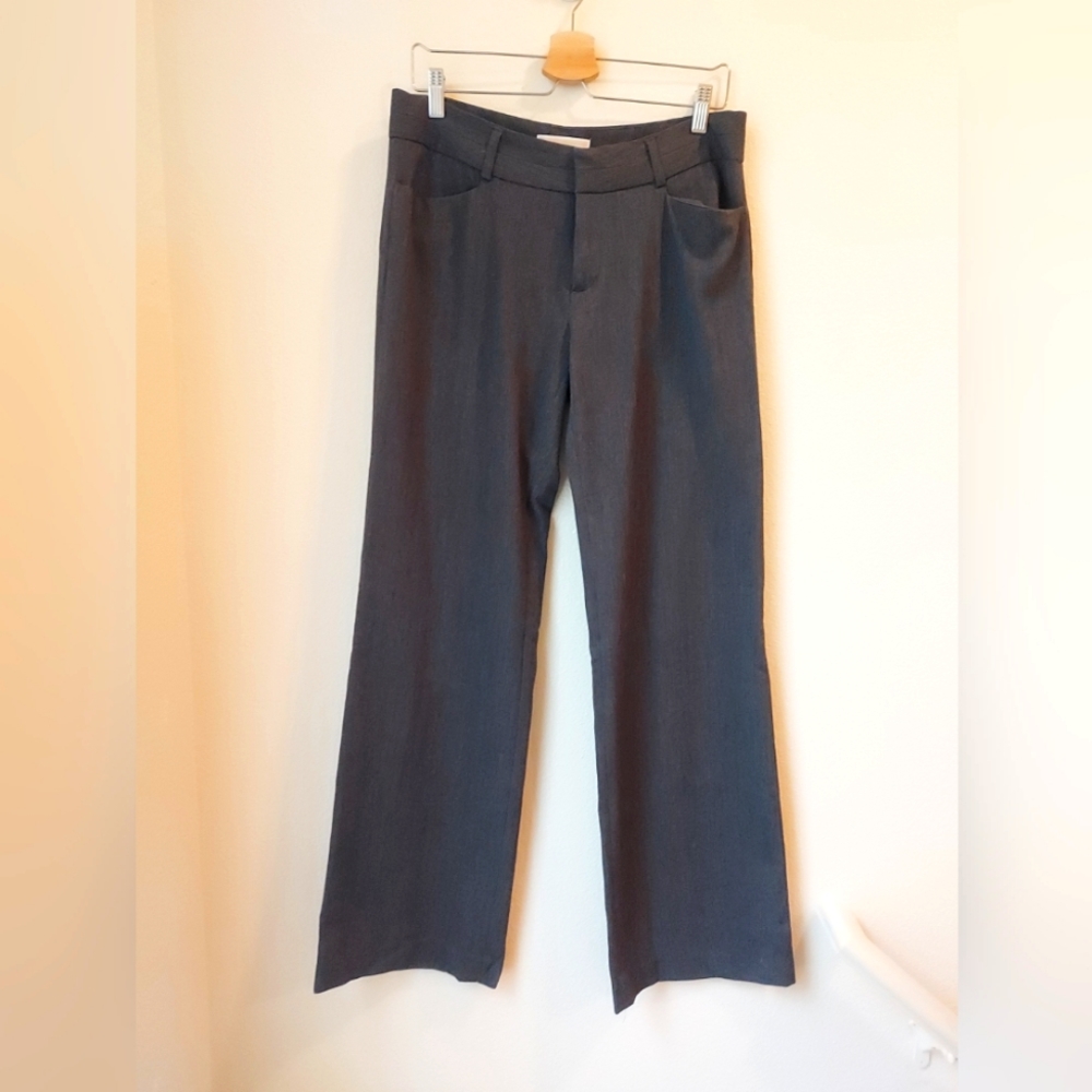 Woman's Michael Kors Dark Gray Straight Leg Dress Pant Size 8